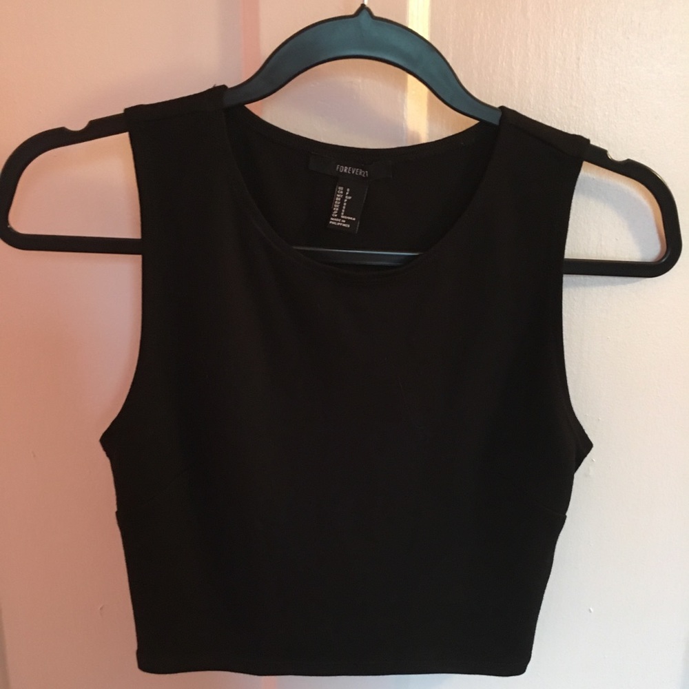 Black Forever21 Crop Top (S)