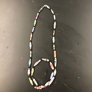 Uganda Beaded wrap necklace