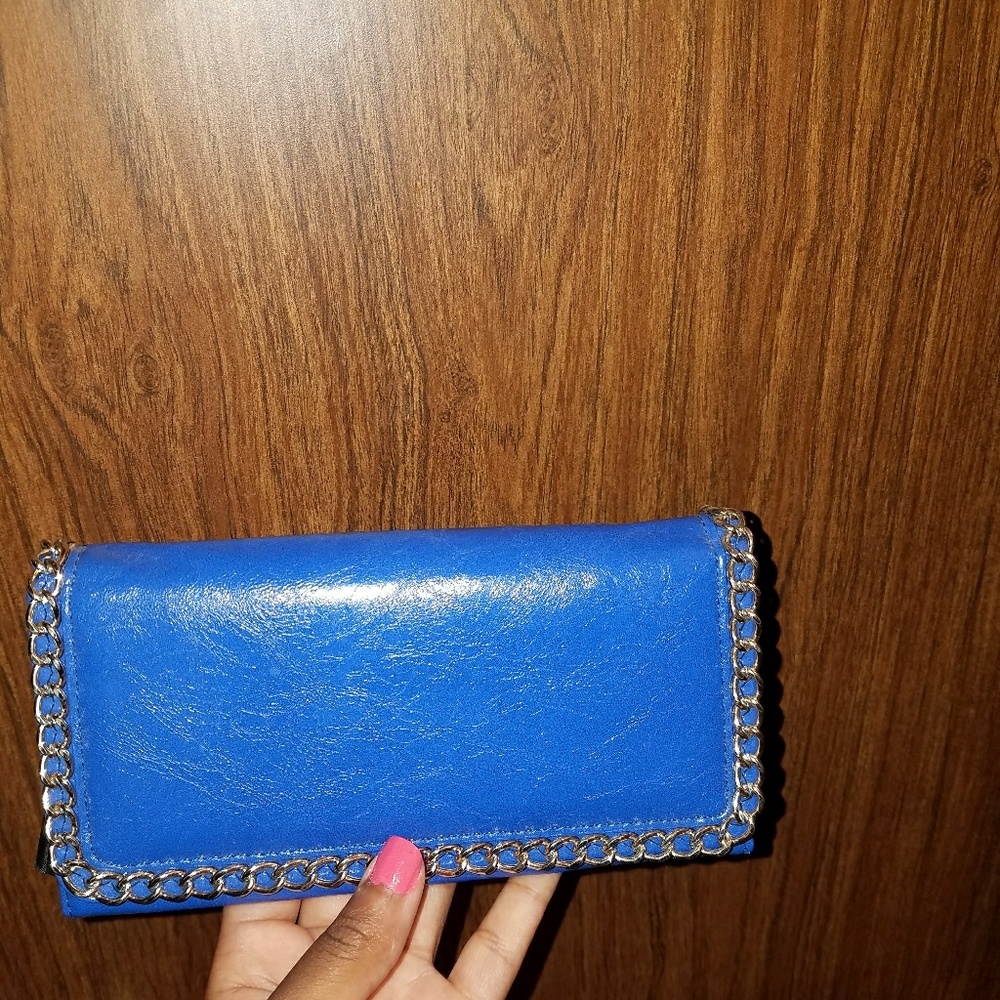 DSW Stunning Bright Blue Clutch