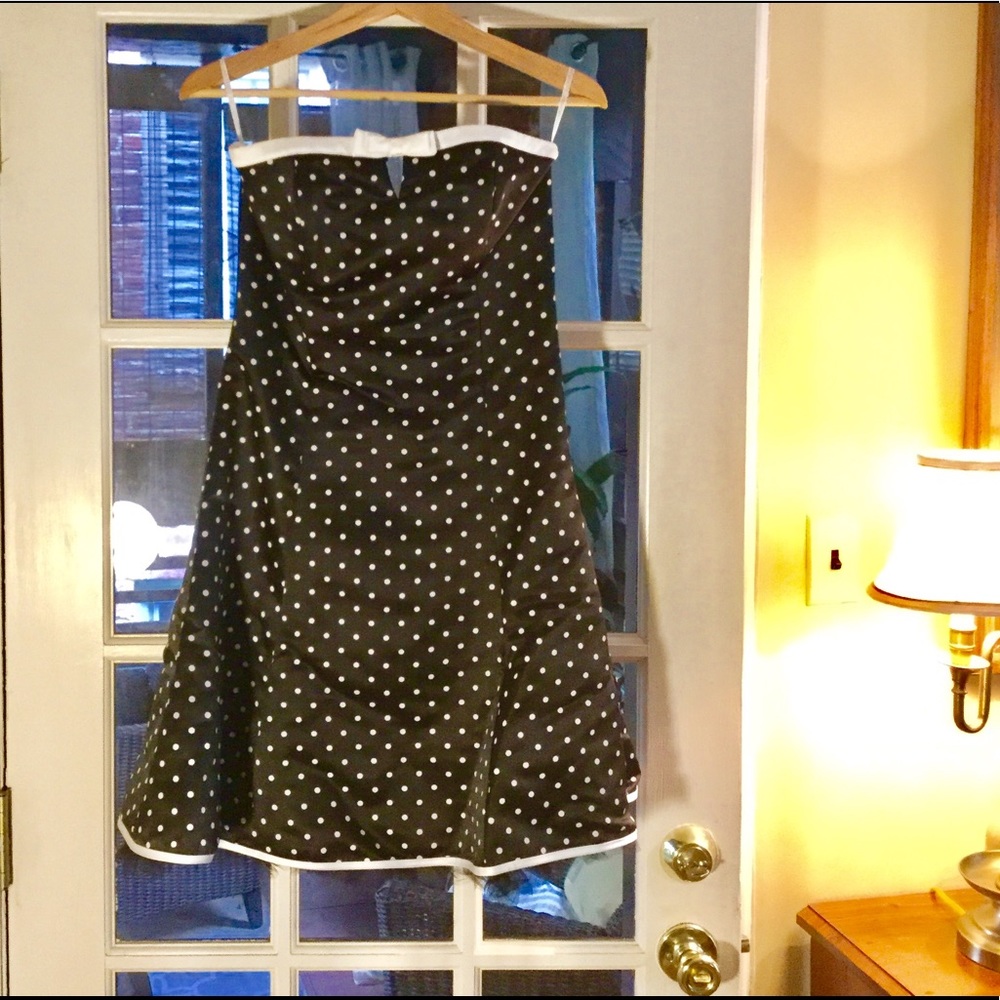 Fit And Flare Polk-a-Dot Dress