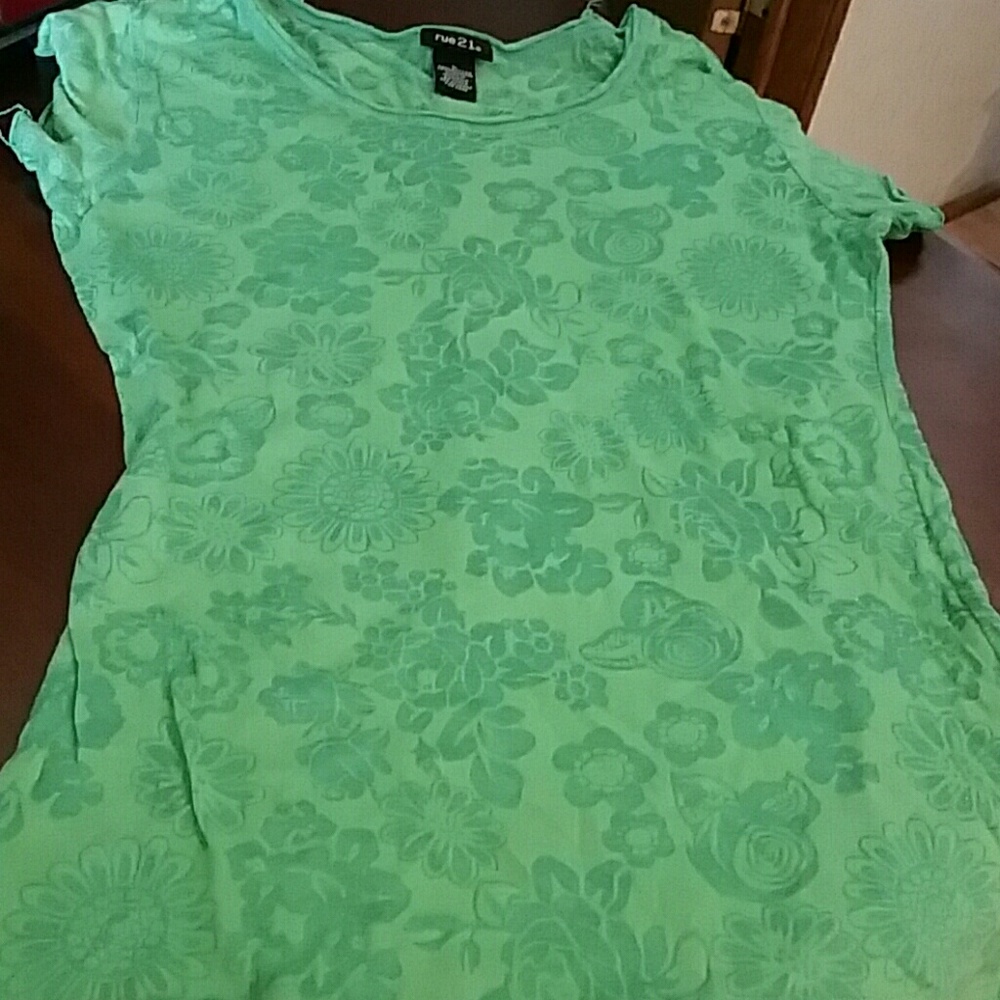 Short sleeve see through shirt