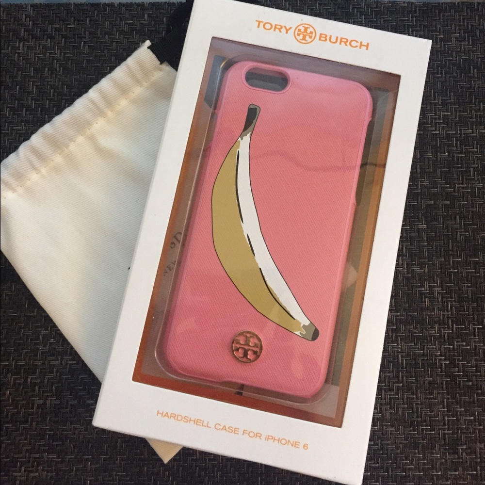 NWT Tory Burch IPhone 6 case with banana decor