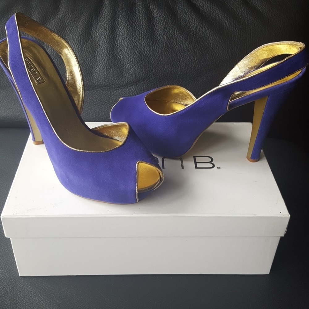 Royal Blue Platform Stilettos 4.5 inch