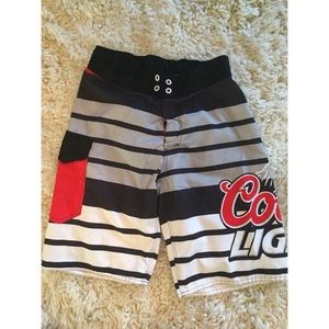 Men's coors light swim trunks