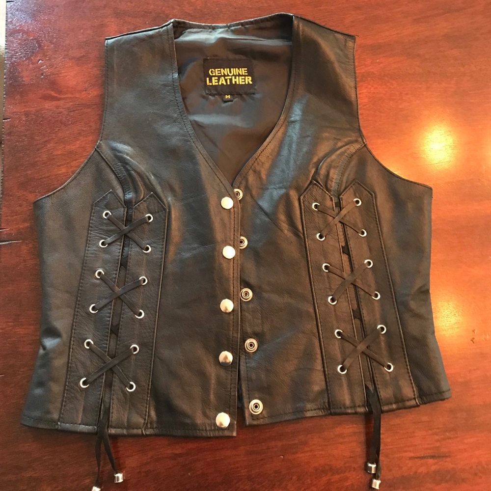 Leather vest