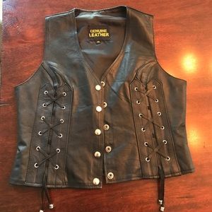 Leather vest