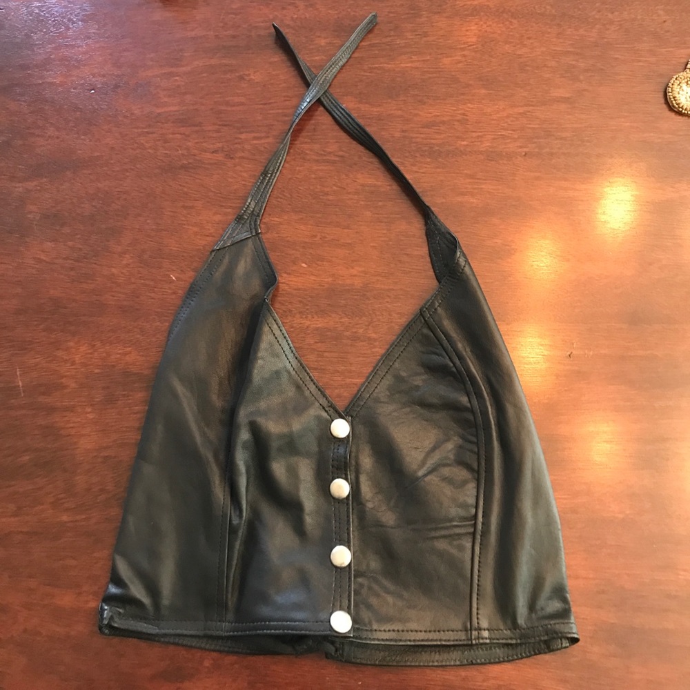 Leather halter
