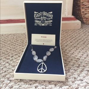 Brand new, silver Lucky Brand necklace