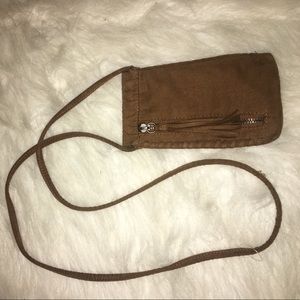 american eagle wristlet with long strap