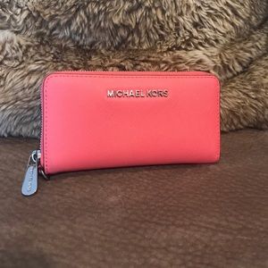 Pink Michael Kors Tech Wallet