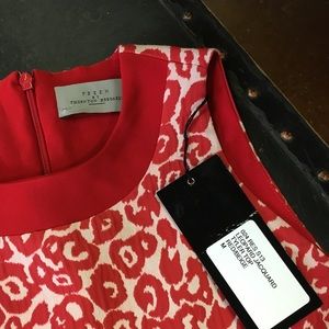 PREEN Tyler peplum jacquard top SZ M , NWT