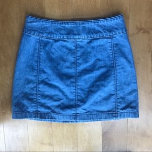 Free people denim skirt