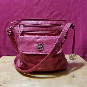 Kim Rogers pink shoulder bag