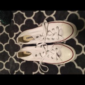 White converse - men's size 5