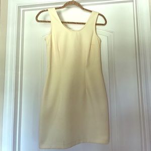 Classic cream colored cocktail dress
