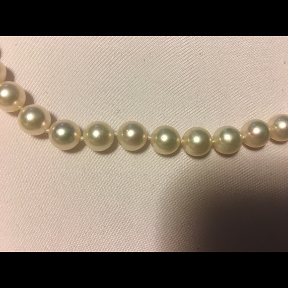LAST DAY 14K Gold REAL 9.5-10mm Pearl Necklace - Picture 2 of 6