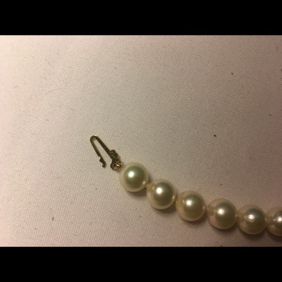 LAST DAY 14K Gold REAL 9.5-10mm Pearl Necklace - Picture 3 of 6