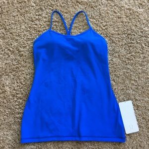 Blue power y lululemon tank