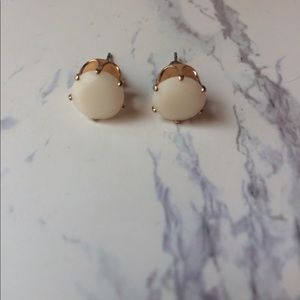 White Stone Earrings
