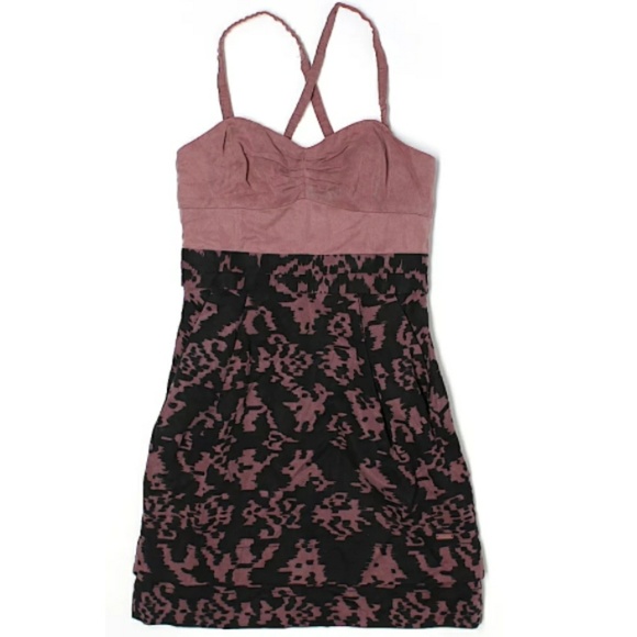 CLEARANCE Dusty Rose Patterned Dress - Picture 1 of 3