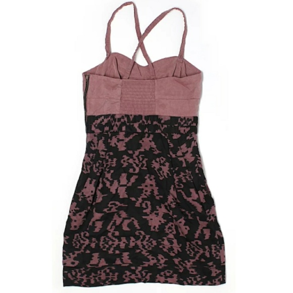 CLEARANCE Dusty Rose Patterned Dress - Picture 2 of 3