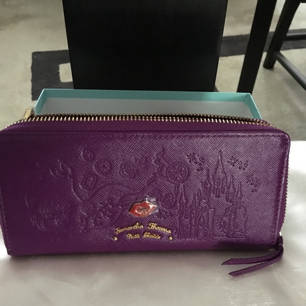 Samantha Thavasa Malificent large zip wallet