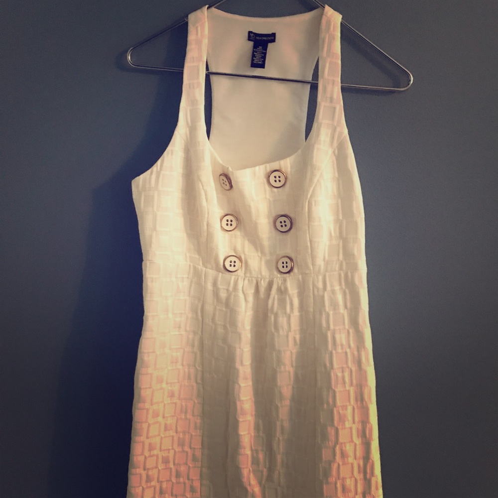 White racerback dress