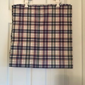 Longaberger valance in retired JW Plaid