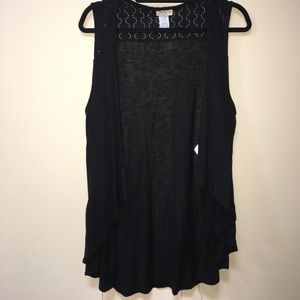 Black tank top sweater shawl