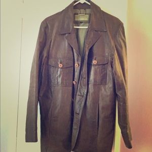 Authentic leather men's jacket