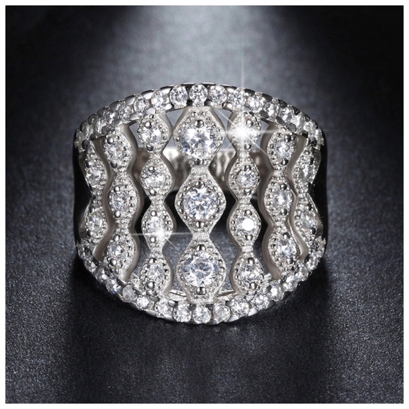 Swarovski Crystals Custom The Rapa Strand Ring S14 - Picture 2 of 5