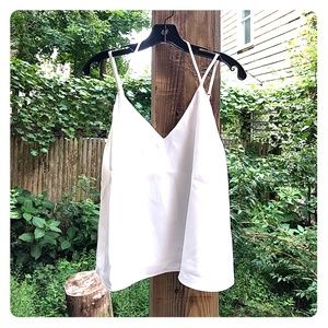 White Strappy Tank Top // Tobi