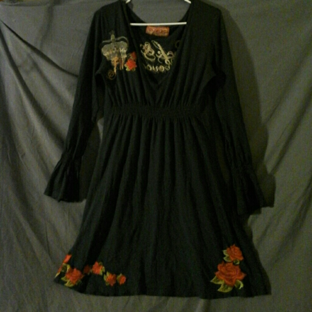 Embroidered Johnny Was dress
