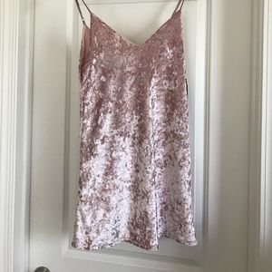 Blush velvet NWT lulus dress