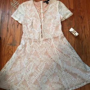White lace dress