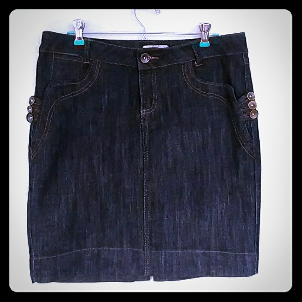 Jean pencil skirt
