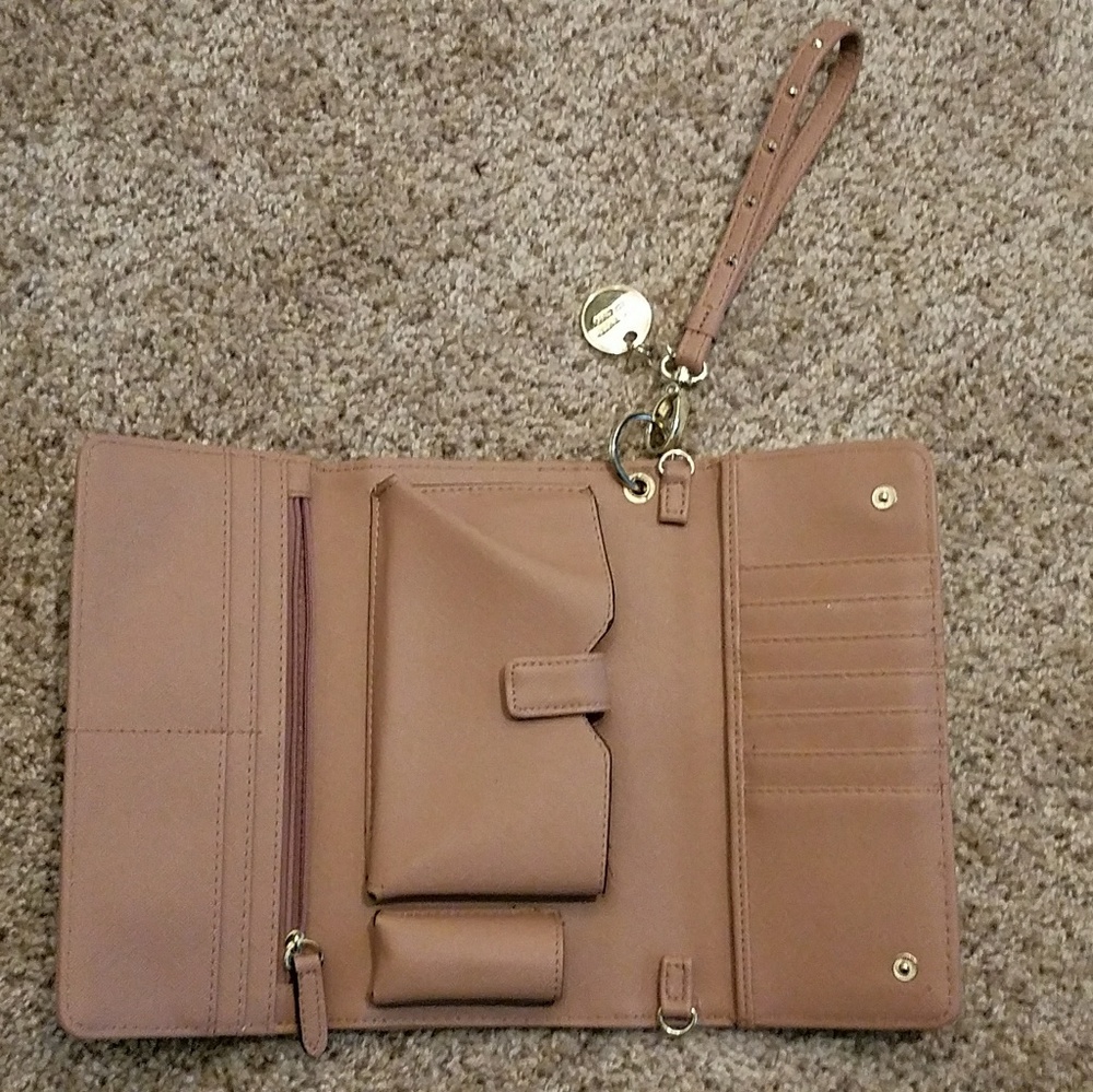 Steve Madden Wallet and Billfold - Pink and Gold