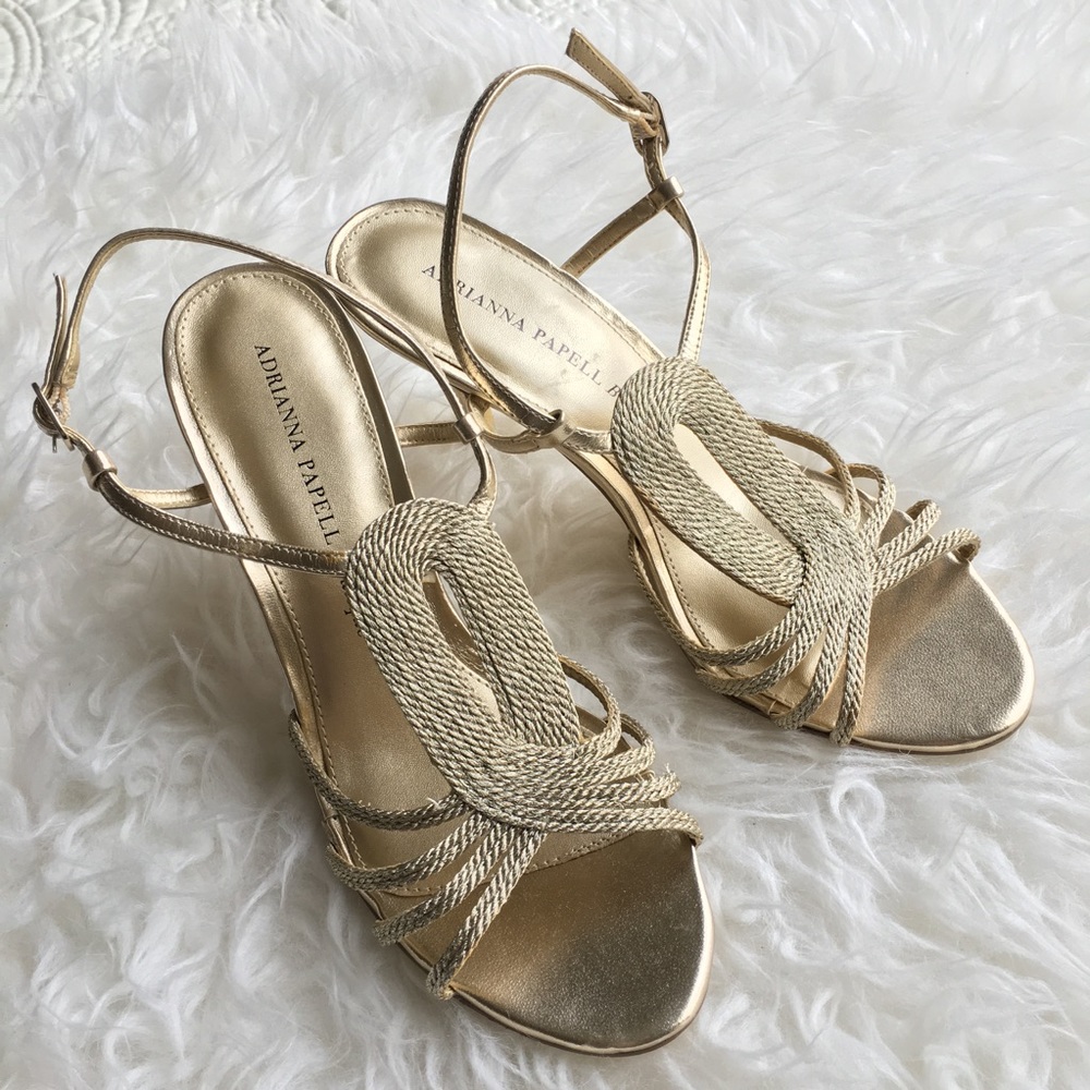 Adrianna Papell Boutique gold heels