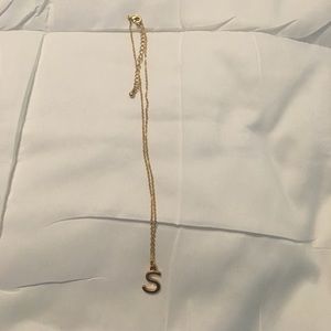 "S" initial necklace