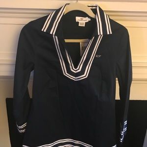NWT Vineyard Vines Grossgrain Navy Tunic-Sz 2-$148