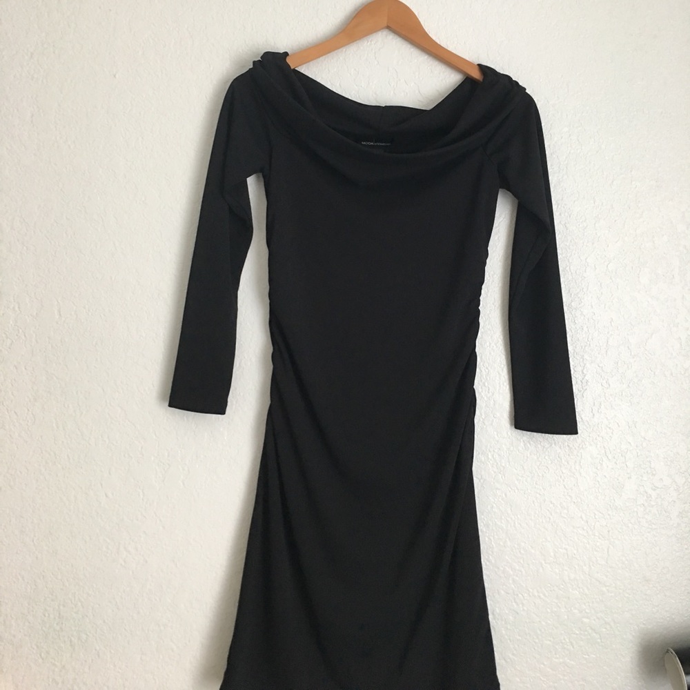 Black off the shoulder dress