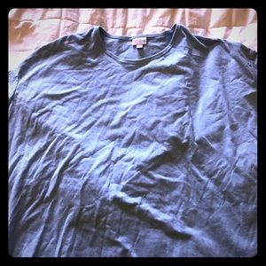 LuLaRoe irma tunic. S. Light blue. New with tags.