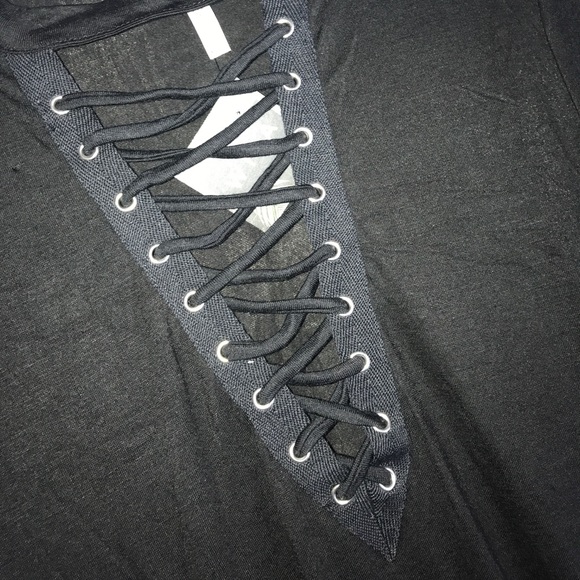 Host Pick 12/3/17 🎉 Lace Up Plunge V-Neck Dress - Picture 4 of 8