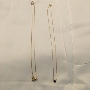 Black and gold ball necklaces