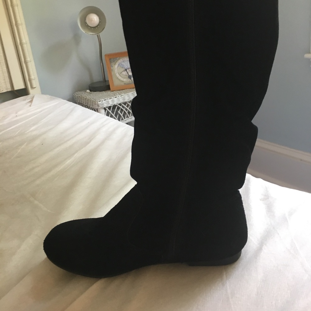 Black tall boots for girls