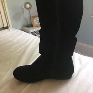 Black tall boots for girls