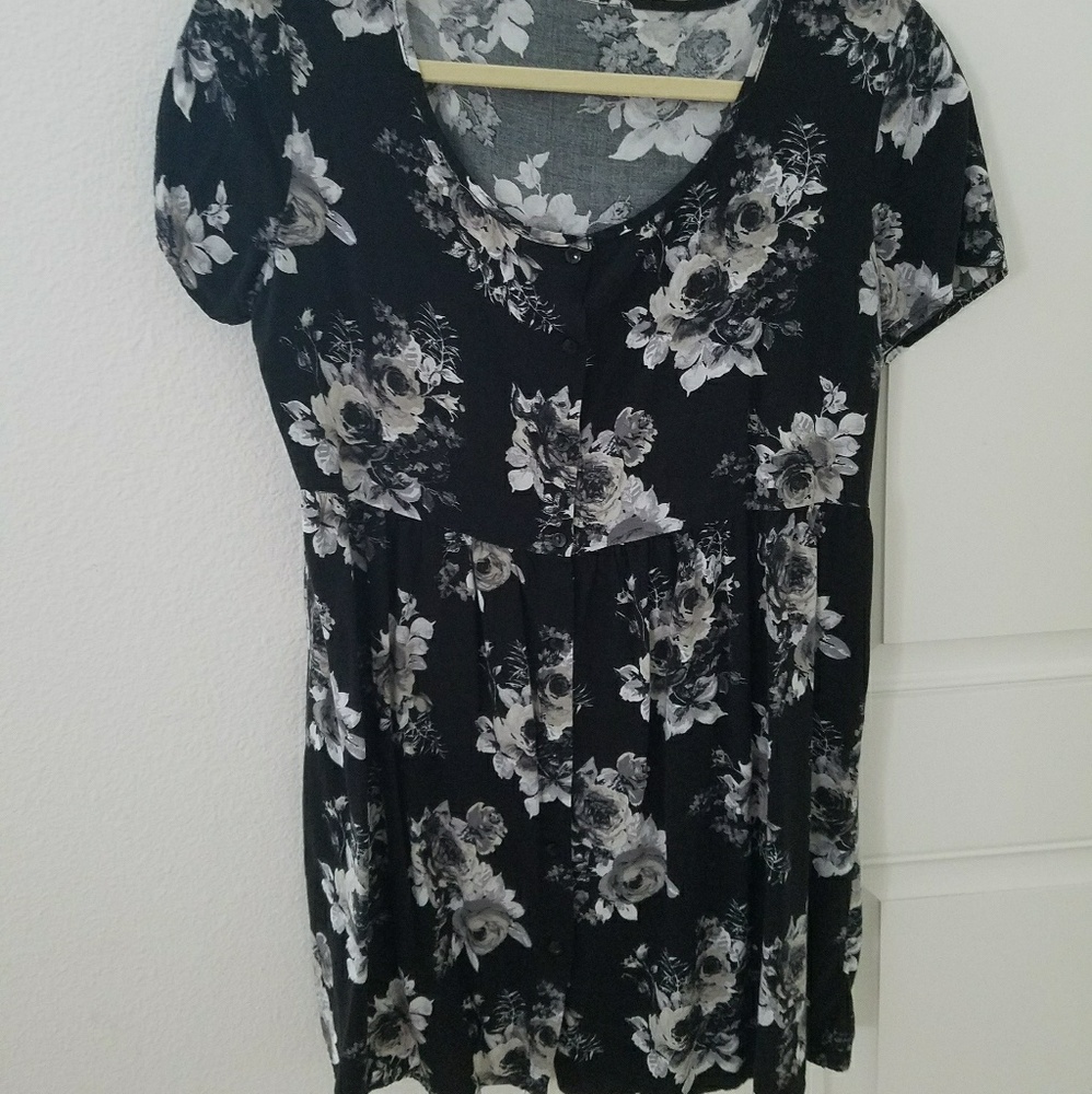 Floral baby doll style dress