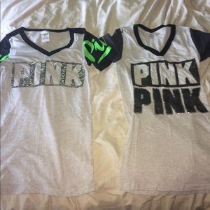 Vs pink bling t-shirt set