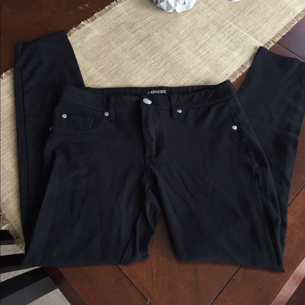 Express black spandex jeggings