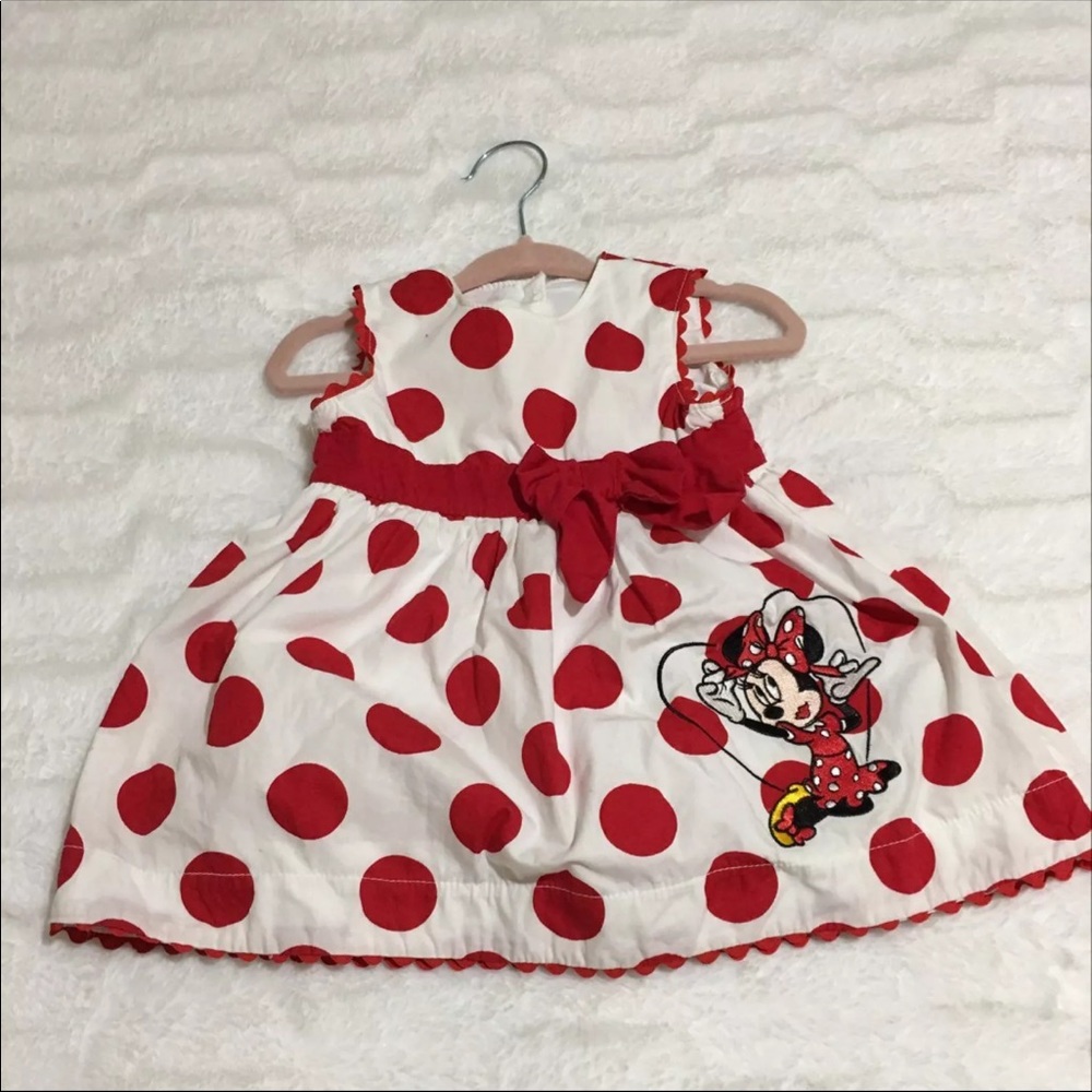 Minnie Mouse Red Polka Dot Baby Dress